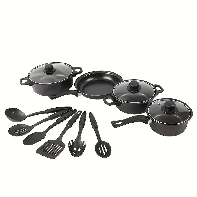 Nonstick Cookware Set – Induction Pots, Pan & Utensils