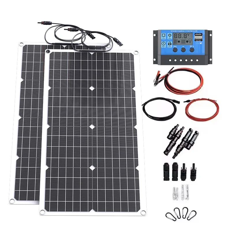 2000W Off-Grid Solar Complete Kit – 100A MPPT Controller, 110V/220V Inverter & LiFePO4 Battery