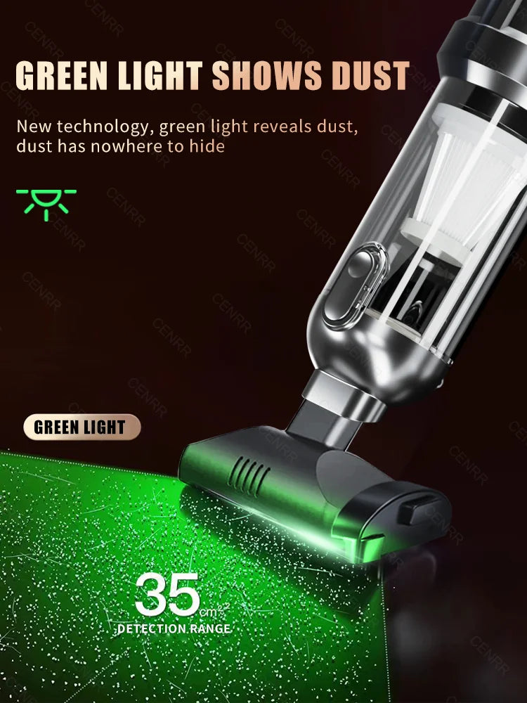 Cordless Car Vacuum – Brushless Motor & HEPA Filter