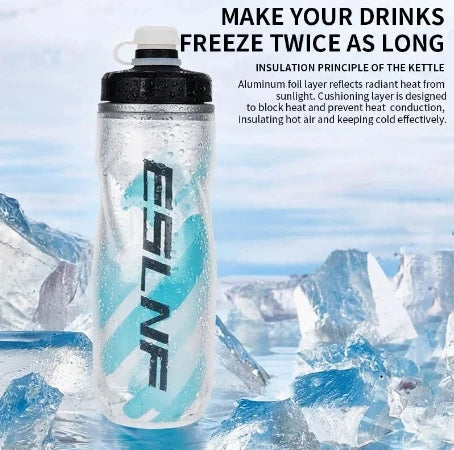 610ml Lightweight Cycling Water Bottle – Insulated MTB & Road Bike Squeeze Bottle, BPA-Free