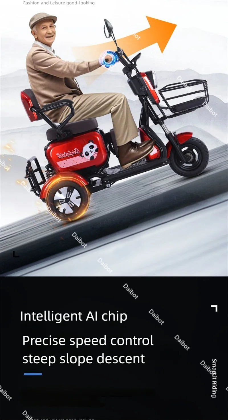 3-Wheel Mini Mobility Scooter – 48V 700W, 35 km Range