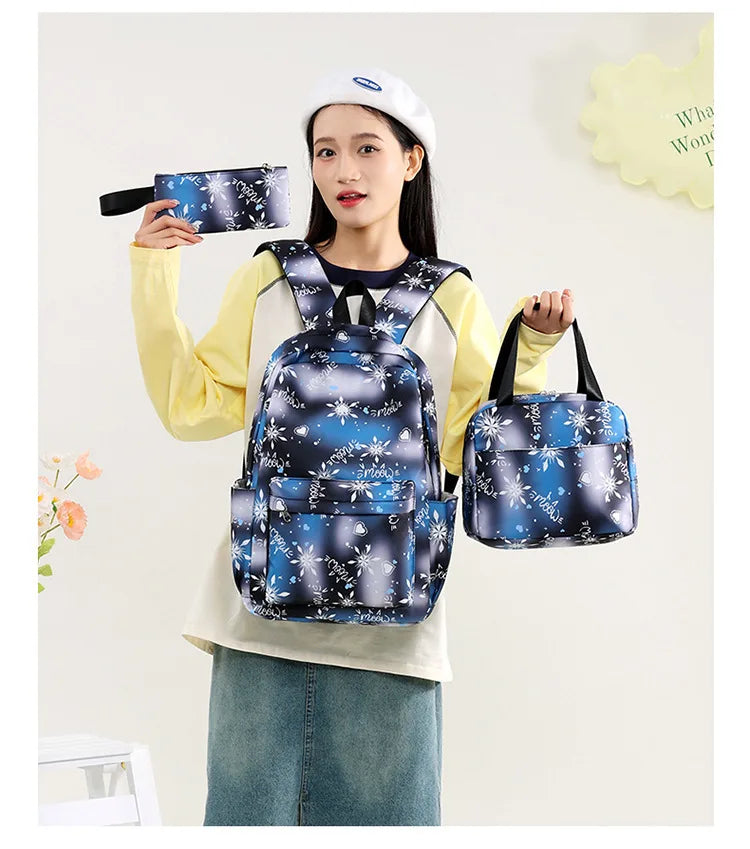 KPop Demon Hunter 3-Piece Backpack Set – School Bag, Shoulder Bag & Clutch