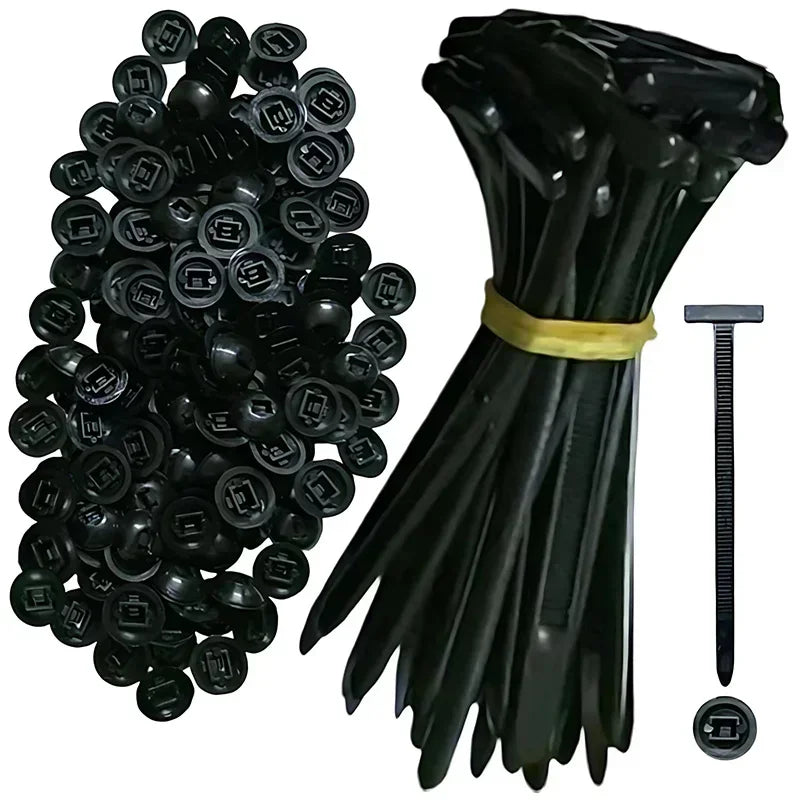 Push. Lock. Done. — ABS Nylon Cable Tie Buckle Clips | Mudguard, Fender & Trunk Lining Fasteners, Self-Locking, 5–200pcs