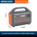 400W Portable Power Station — High-Capacity Solar Generator for Camping & Emergency