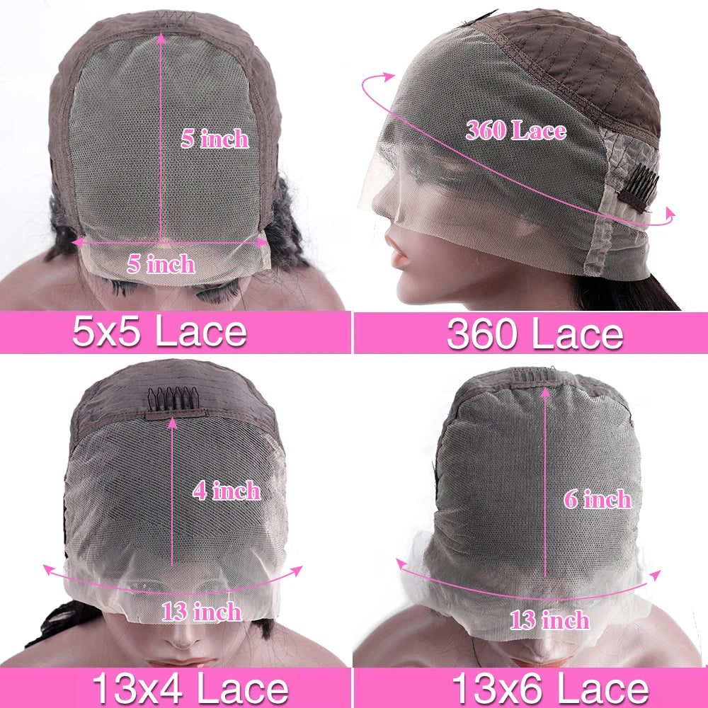 200 Density Body Wave Lace Front Wig | 13x4 13x6 360 Lace 5x5 HD Transparent Pre-Plucked Brazilian Human Hair