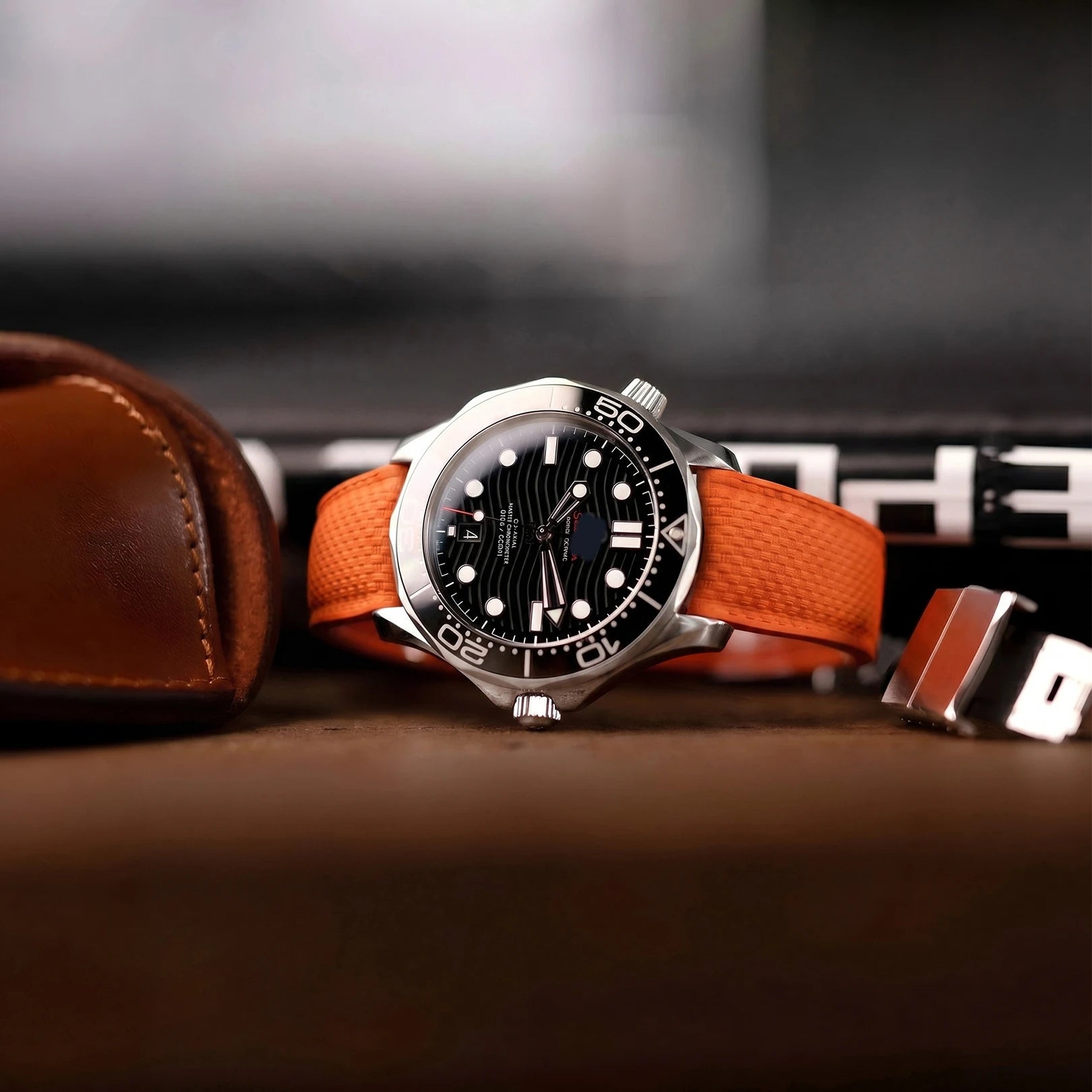 CTS Curved FKM Rubber Quick Release Watch Strap | 18-24mm Universal Diving Bracelet Band