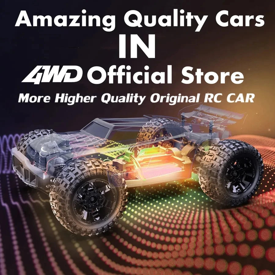1:16 Scale 4WD High Speed RC Car – 80KM/H Brushless Off-Road Racing Drift Buggy