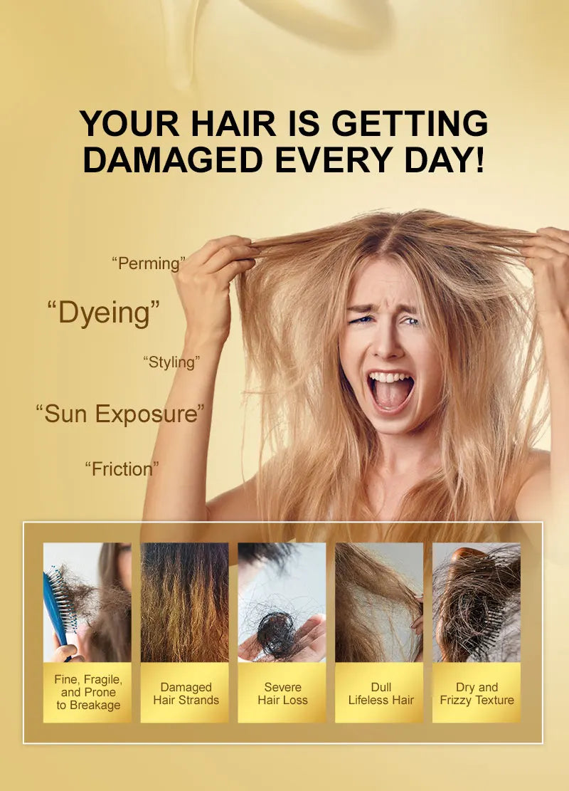 PURC Smoothing Hair Oil Shining Argan Oil Nourishing Soft Repair Damaged Frizz Hair Serum Scalp Treatment Hair Care Products
