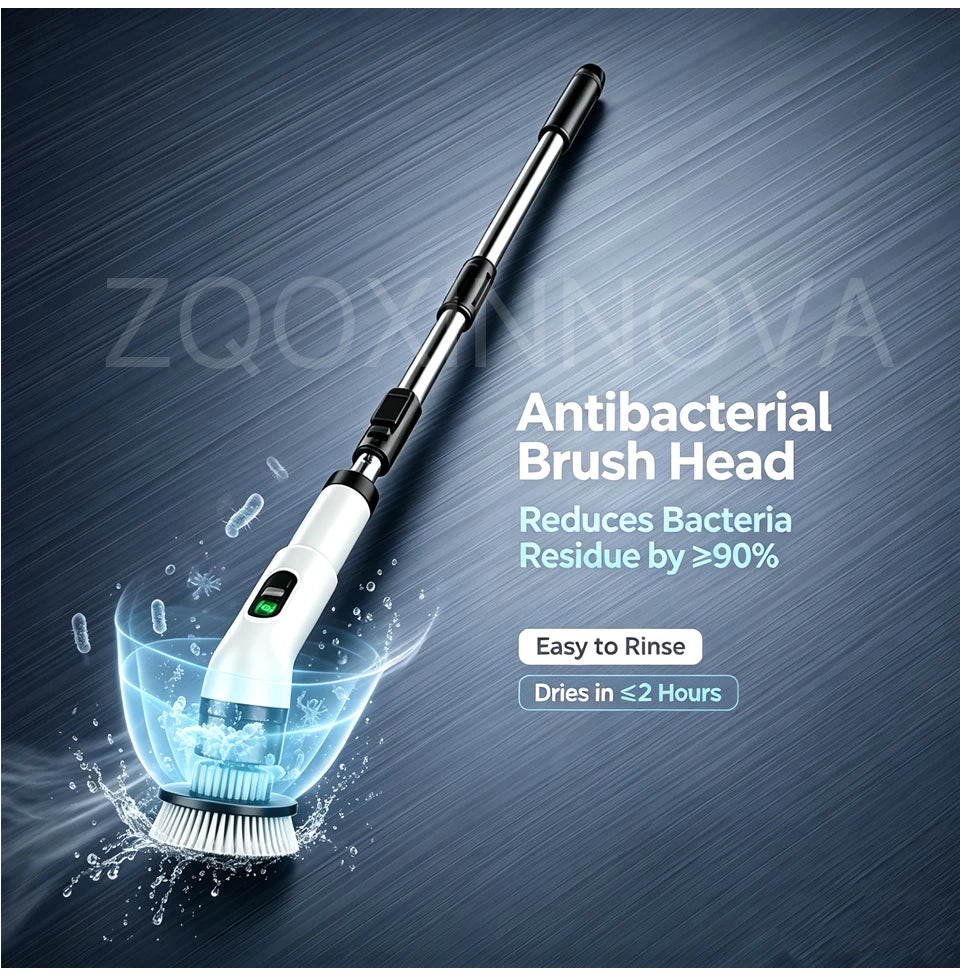 Cordless Household Spin Scrubber – Electric Multipurpose Cleaning Brush for Bathroom, Kitchen & Toilet
