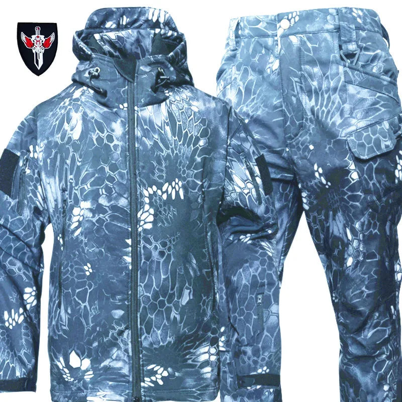 Men's Tactical Fleece Set – Waterproof Soft Shell Jacket & Pants