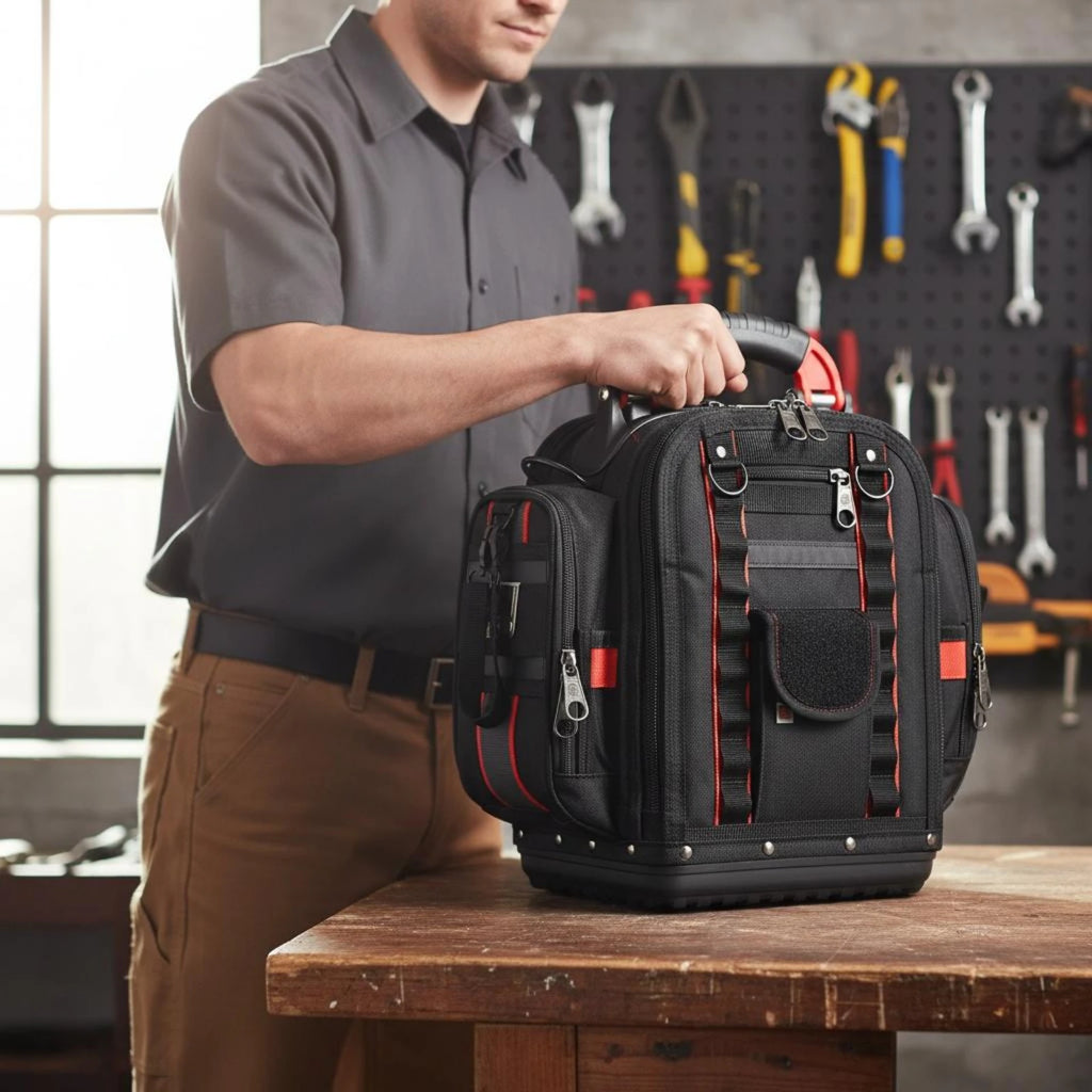 Heavy Duty Tool Backpack – Wear-Resistant Tool Bag for Contractors