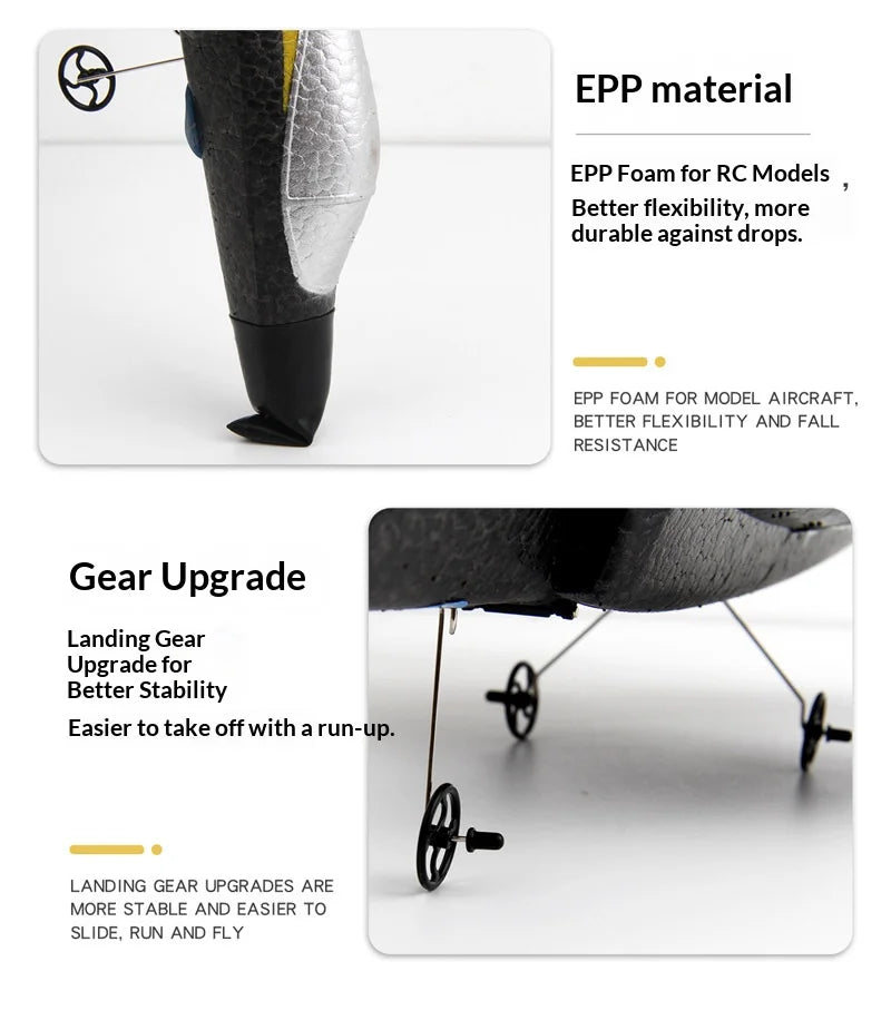 SU35 Scale 2.4G RC Fighter Glider Airplane – EPP Foam Hobby Plane for Kids & Beginners
