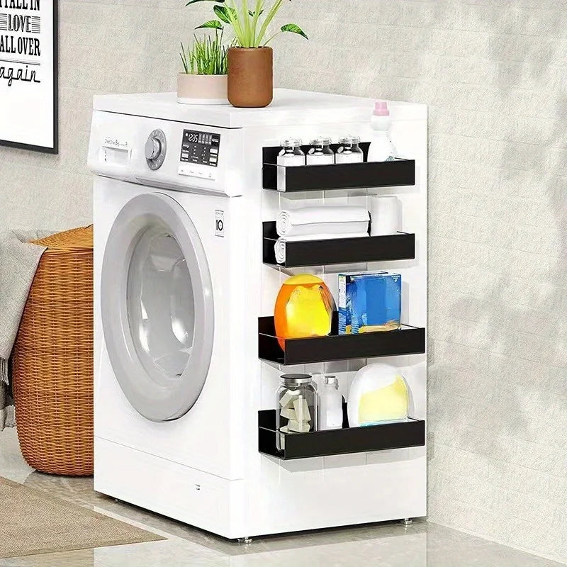 Magnetic Side Storage Shelf — Set of 2 | Fridge & Washing Machine Hanging Rack