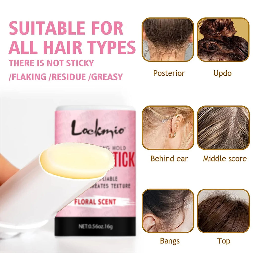 Professional Styling Wax for Women Anti-frizz Pomade Smoothing Broken Back Hair Mud Messy Hairs Control Wax Rod for Natural Wigs