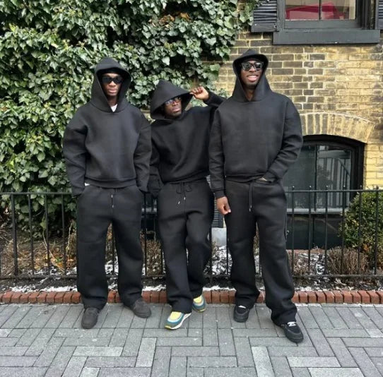 Men's Casual Sweatshirt 2-Piece Streetwear Set – Comfortable Everyday Outfit