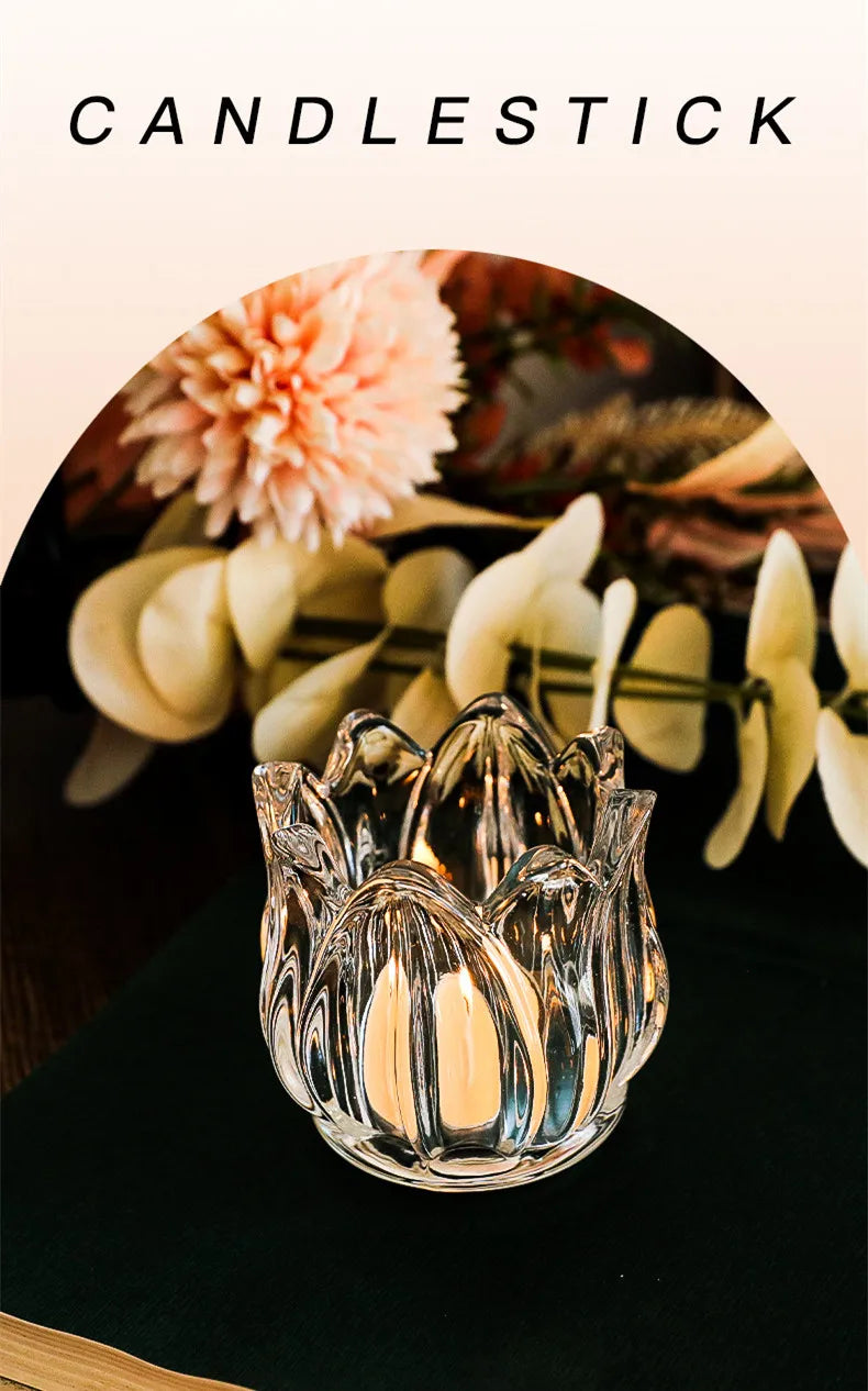 Tulip Glass Aromatherapy Candle Holder