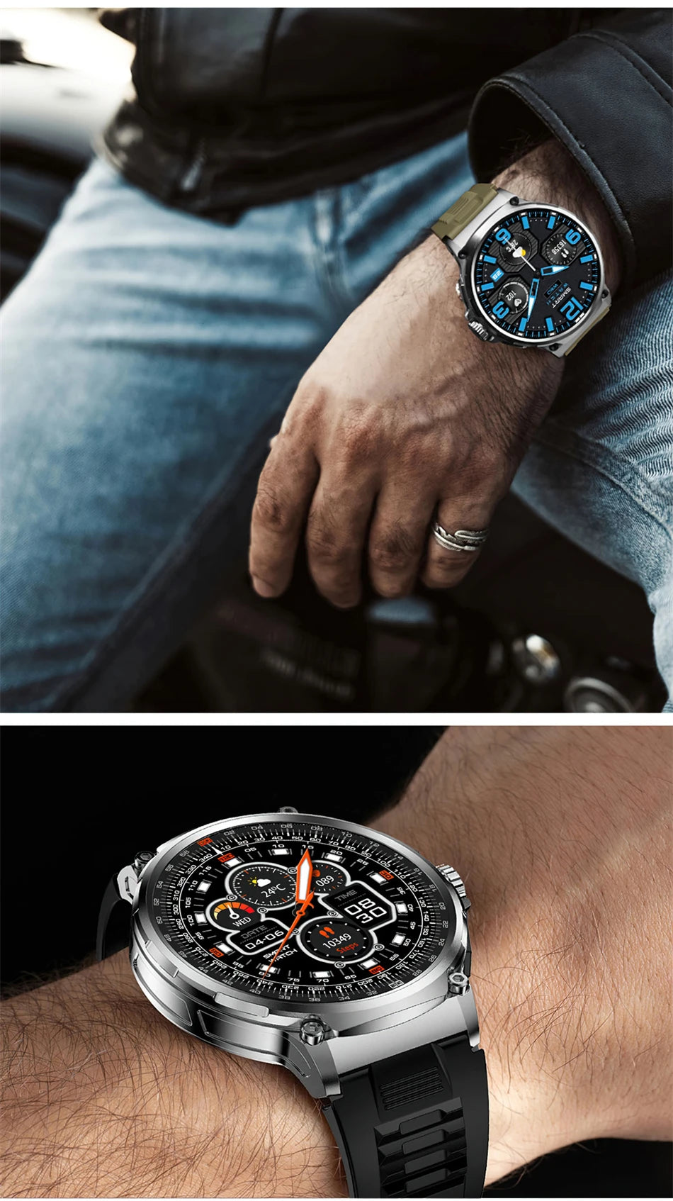 Men's GPS Smart Watch | 1.85" HD AMOLED 710mAh Bluetooth Call Sport Smartwatch for Android & iOS