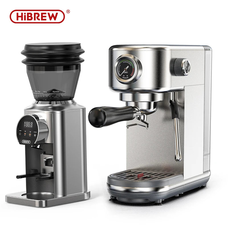 Barista-Level Espresso at Home — HiBREW H10B 20-Bar Semi-Automatic Espresso Machine | Temperature Control, Hot & Cold, Slim Design
