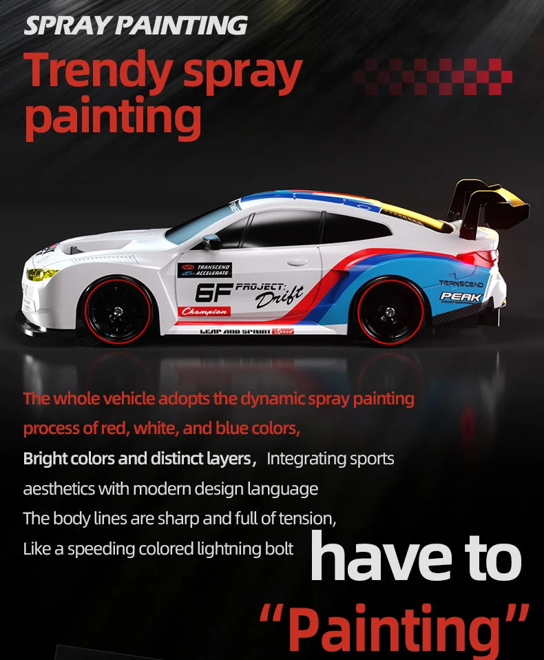 1:24 Scale 4WD RC Drift Car – High Speed Mini Remote Control Racing Car 2.4G