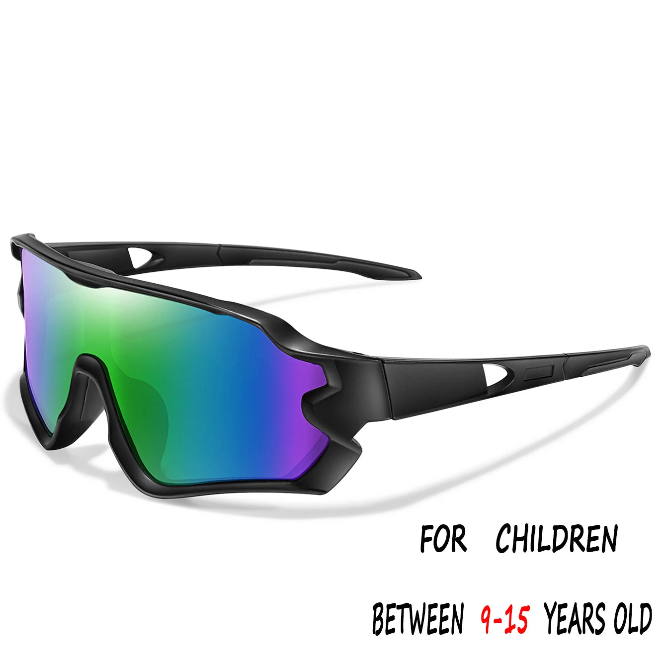 Kids UV400 Cycling Sunglasses — Ages 9–15