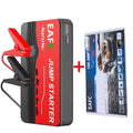 EAFC Portable Car Jump Starter — 600A–2000A Peak, 12V Battery Booster & Power Bank with LED Light