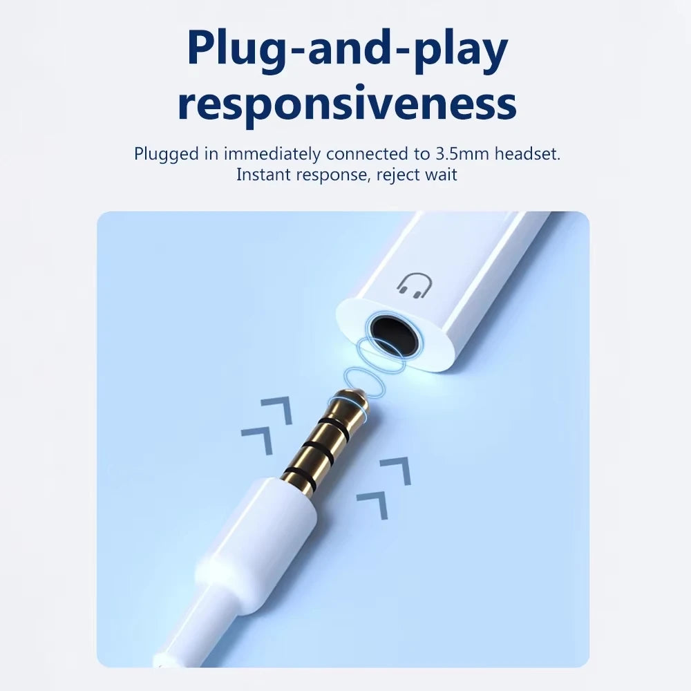 USB-C to 3.5mm Headphone Adapter for iPhone & Samsung