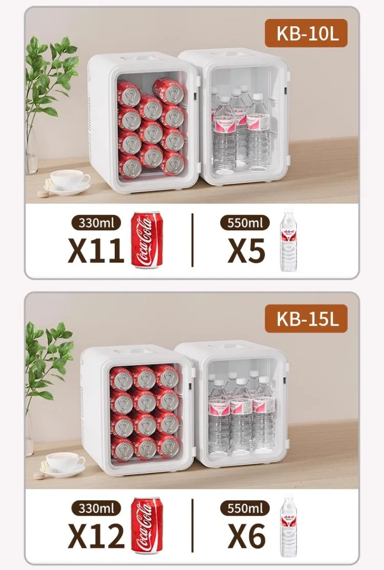 220V Portable Mini Freezer – Car & Home Refrigerator for Travel, Dorm & Office