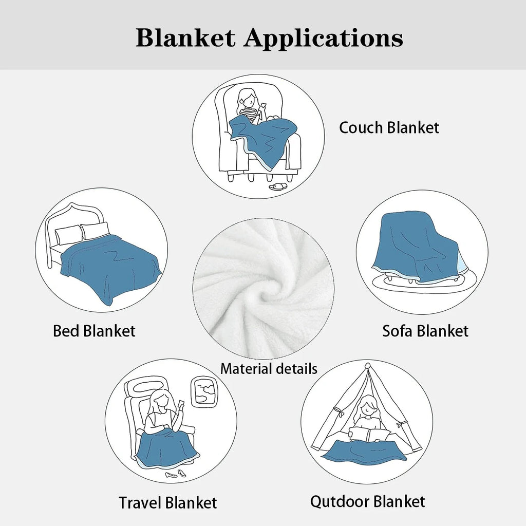 Dr. Pepper Flannel Throw Blanket – Soft, Warm & Anti-Pilling, 3 Sizes