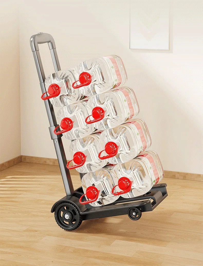 Folding Luggage Trolley – Portable Travel & Shopping Cart