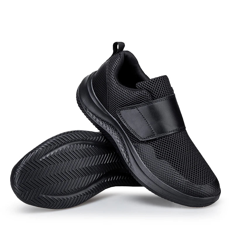 Men's Wide Orthopedic Diabetic Walking Shoes – Soft Adjustable for Swollen Feet, Bunions & Thumb Eversion