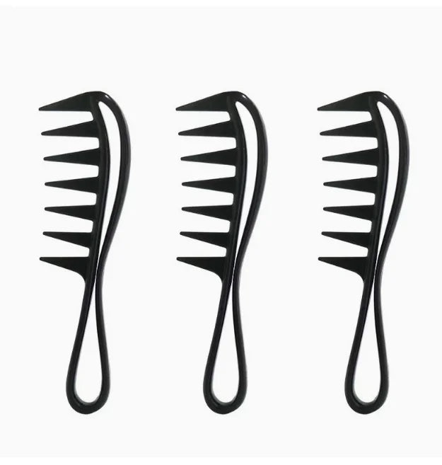 Wide Tooth Retro Oil Head Comb – Antistatic Detangling Comb for Curly & Straight Hair