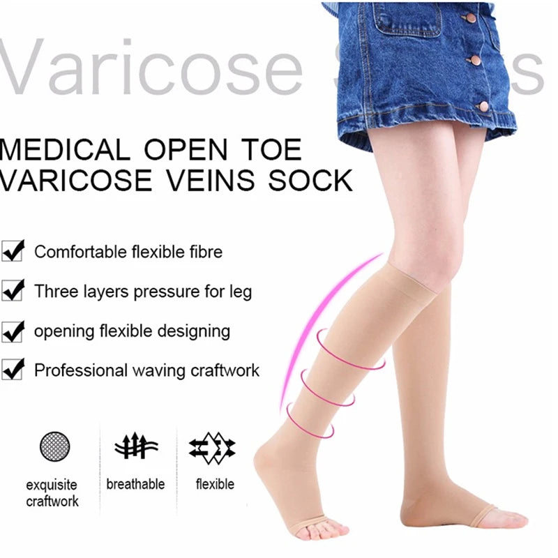 Women's Medical Compression Socks 20-30mmHg – 5 Pairs Varicose Veins, Diabetes, Nurse & Sports Running