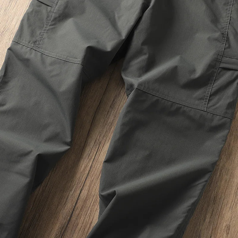 Men's Fleece-Lined Waterproof Hiking Pants — Loose Windproof Outdoor Workwear
