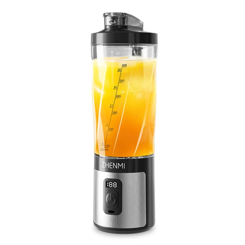 Portable Ice-Crushing Blender – 600ml High-Speed Smoothie & Frozen Drink Maker
