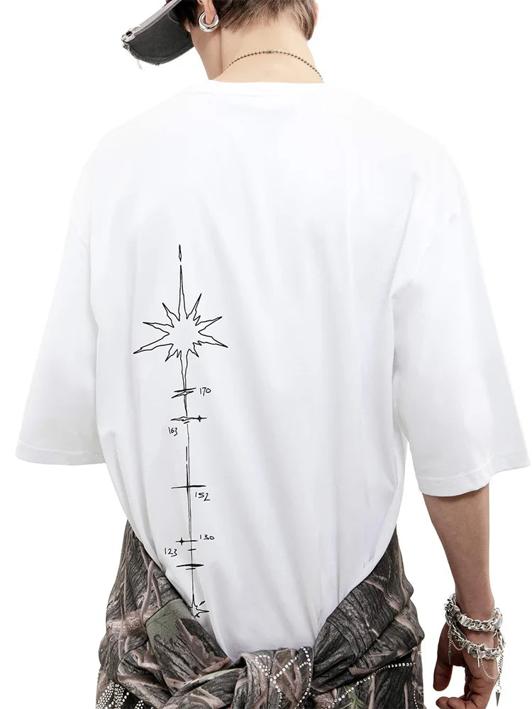 Y2K Harajuku Vintage Tour Graphic Oversized T-Shirt — 100% Cotton Streetwear Tee Unisex