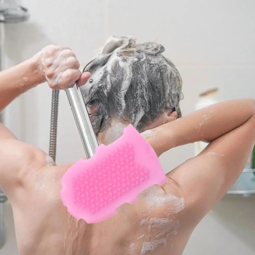 Silicone Shower Glove Massage Bath Brush – Exfoliating Body Scrubber & Skin Cleanser