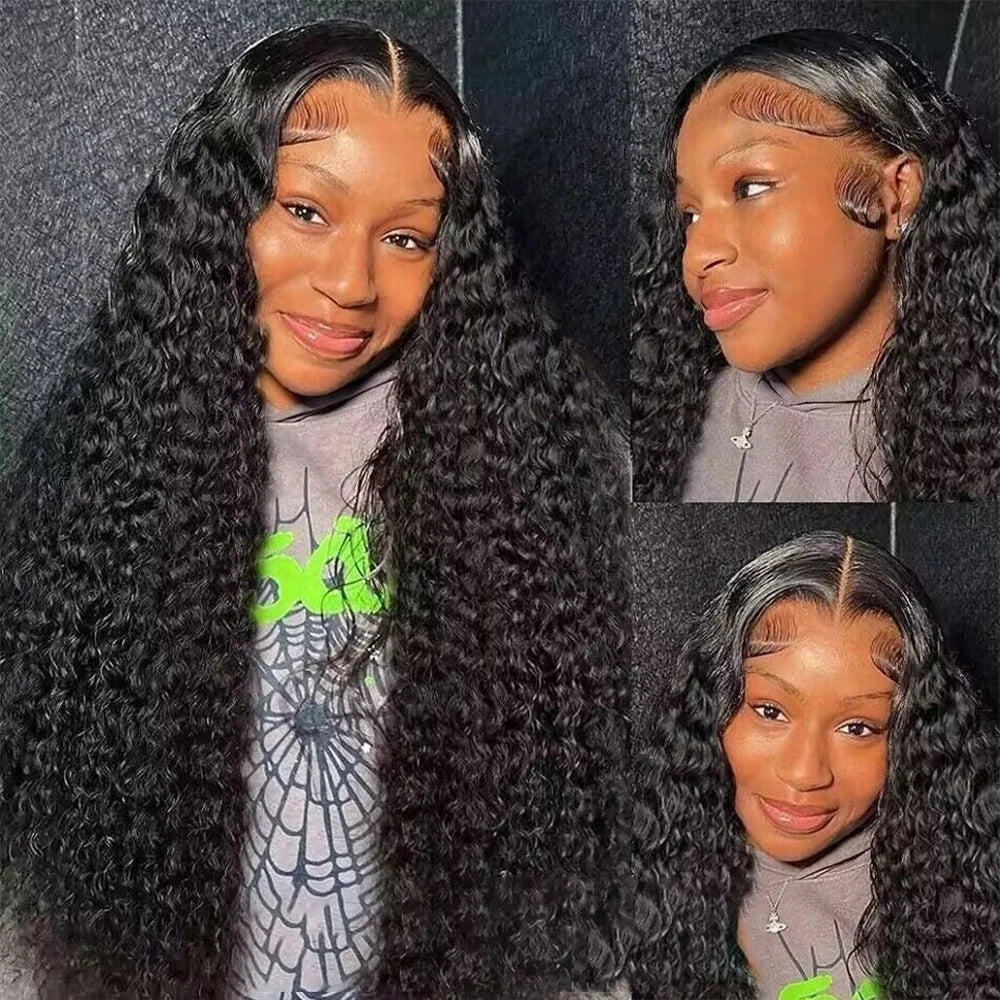 HD Deep Wave Frontal Wig | 13x4 13x6 5x5 Closure Wet & Wavy Water Wave Curly Human Hair for Women