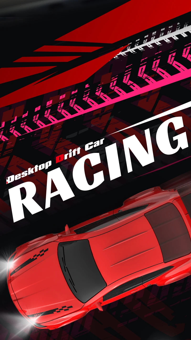 KF20 1/64 Scale Mini 4WD RC Drift Car – High Speed GTR Desktop Racing Model