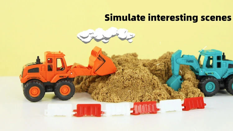 Inertial Construction Vehicle Toy – Excavator, Bulldozer, Road Roller & Claw Machine