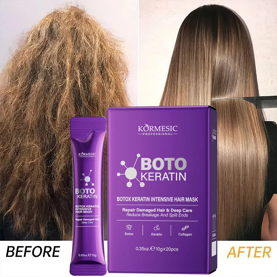Keratin Hair Mask Magical 5 Second Repair Damage Frizzy Soft Smooth Shiny Hair Deep Moisturize Hair Treat Repair Hair Care Mask