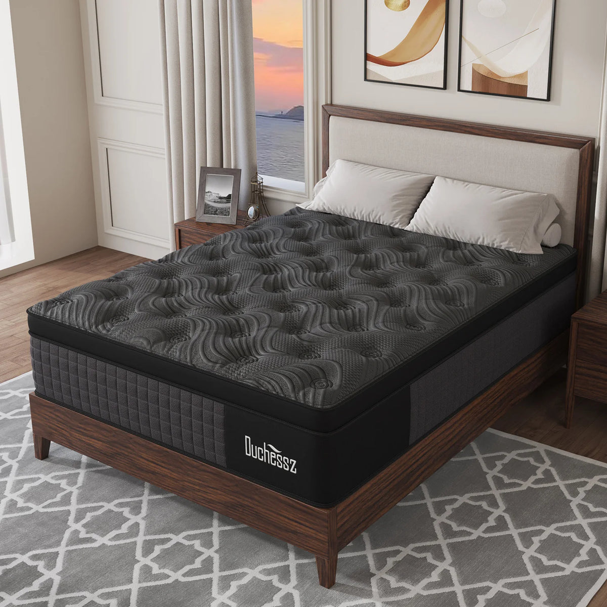 10"/12"/14" Gel Memory Foam Pocket Spring Hybrid Mattress – Medium Firm, Twin to King, Boxed