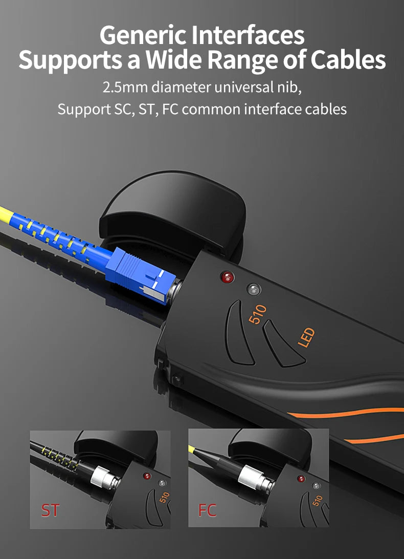 Green VFL Fiber Optic Laser Pen – 15mW Visual Fault Locator for FTTH Network Testing
