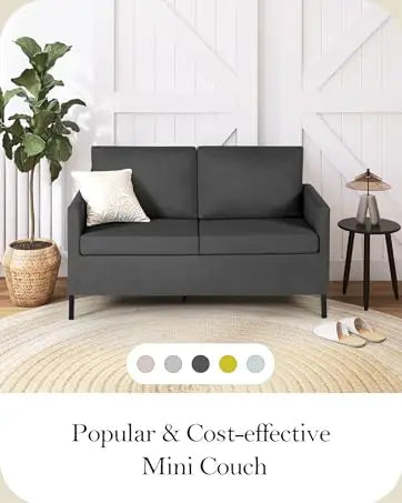 Sofa, Bed & Charging Station in One — TYBOATLE 65" Futon Sofa Bed | 2 USB Ports, Tufted Linen, Adjustable Loveseat for Small Spaces