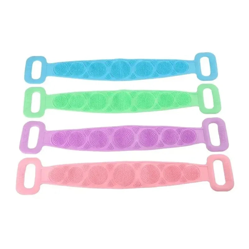 Silicone Back Scrubber Belt – Body Exfoliating Shower Brush & Massage Strap, 60cm