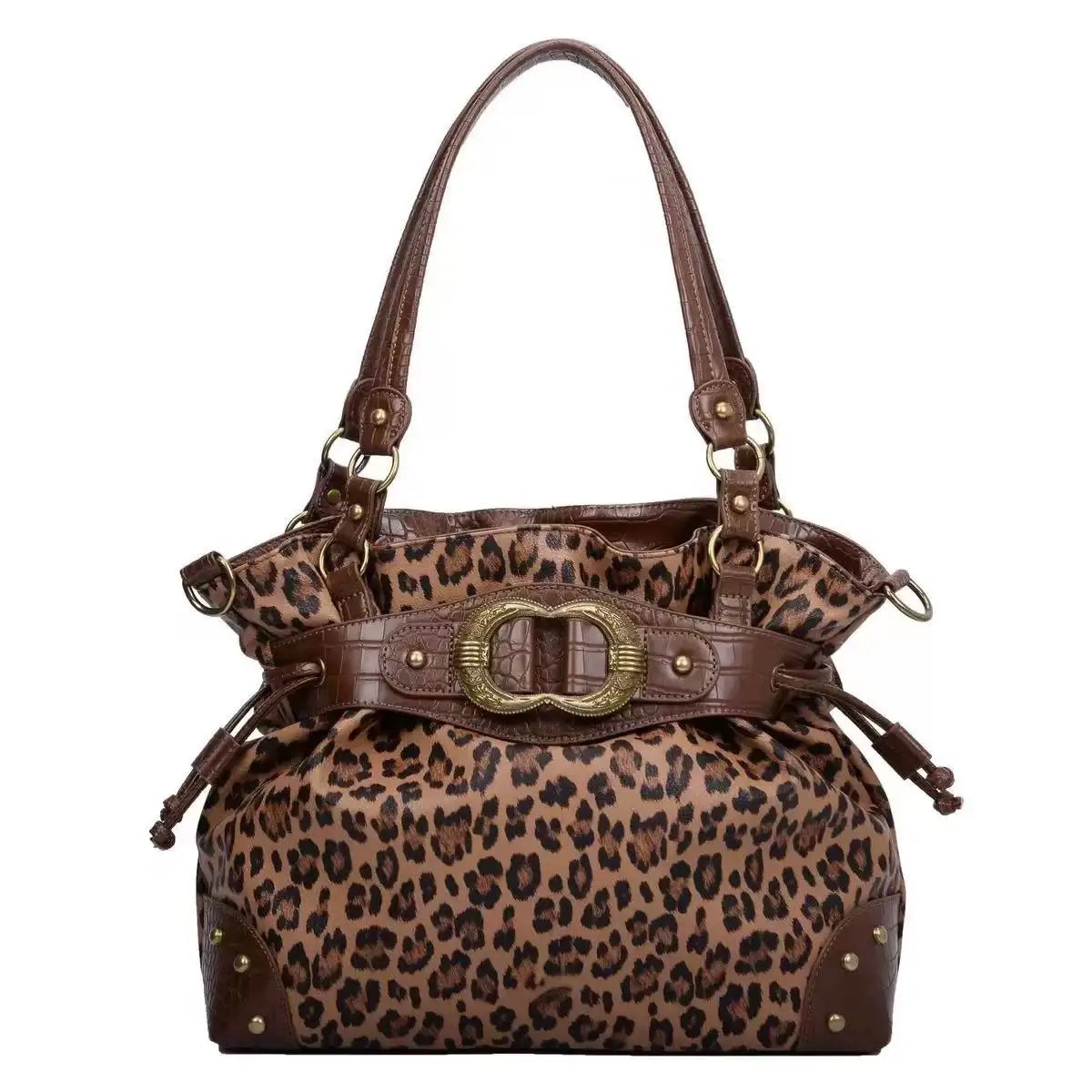 ABQP Vintage Distressed Large Capacity Underarm Tote Crossbody Bag – Designer Shoulder Handbag for Women