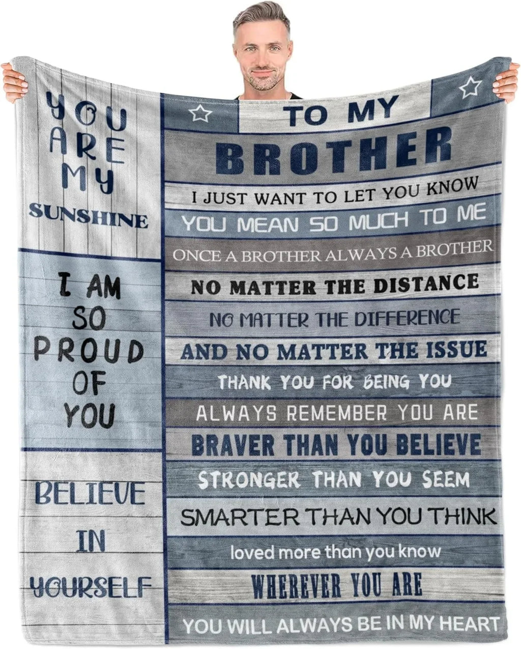 Family Gift Throw Blanket – Soft Warm Personalized Gift for Dad, Mom, Grandparents & Family