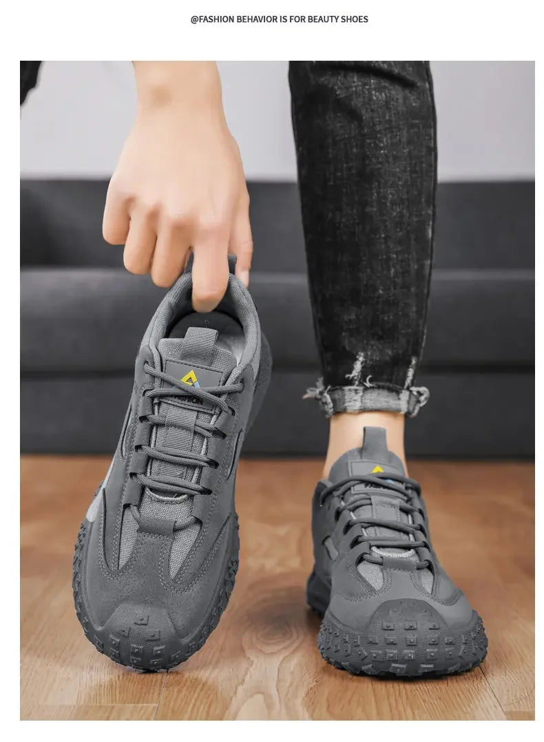 Men's Thick-Sole Anti-Slip Outdoor Platform Sport Shoes