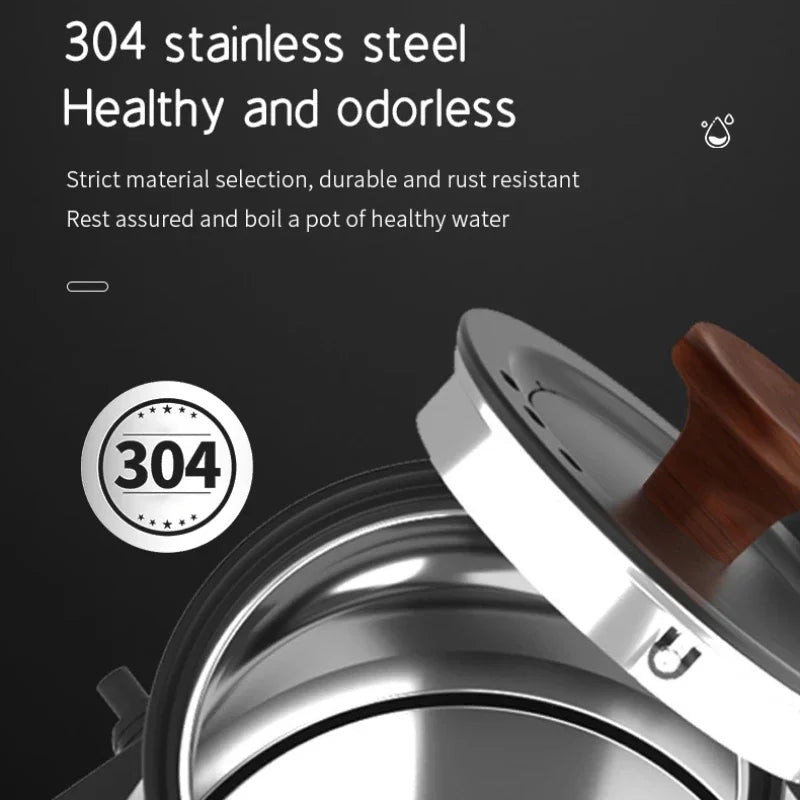900ml Electric Gooseneck Kettle – 1200W, Stainless Steel, Temperature Control for Coffee & Tea