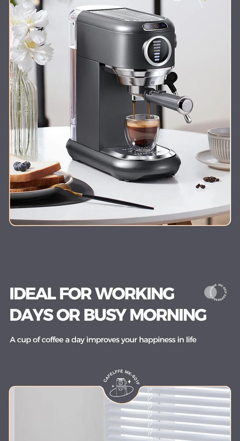Cafelffe 4-in-1 Coffee Maker – 19 Bar Espresso Machine, Dolce Gusto & Nespresso Capsule, ESE Pod & Ground Coffee