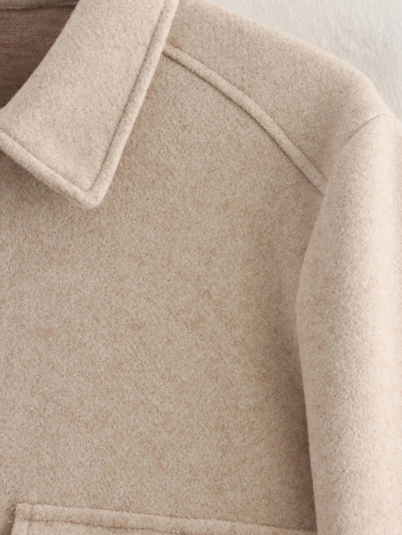 Women's Short Zip-Up Jacket Coat – Elegant Street Outerwear with Pockets